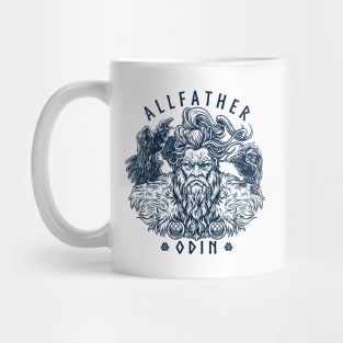 Odin Norse Viking Allfather God Raven Huginn Muninn Mug